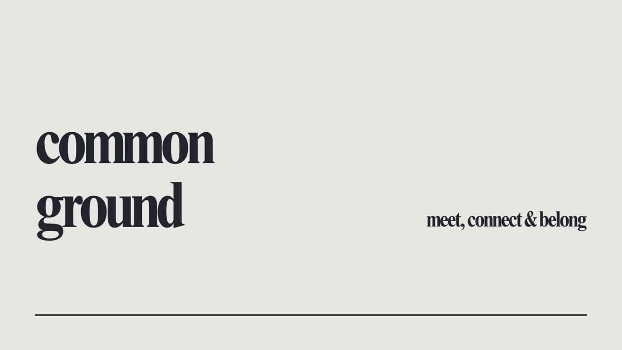 Common Ground Banner